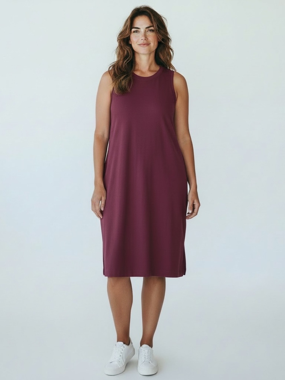 NWT AWAY Travel  The Quick Dress In Wine 2X